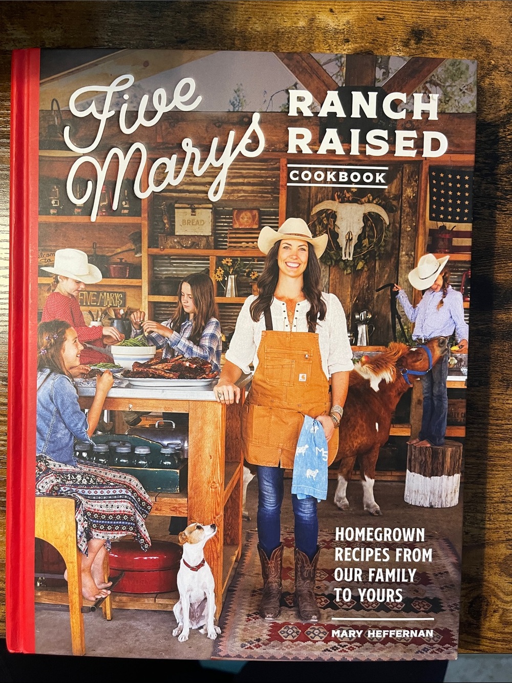 Five Marys Ranch Raised Cookbook by - Brown Cover